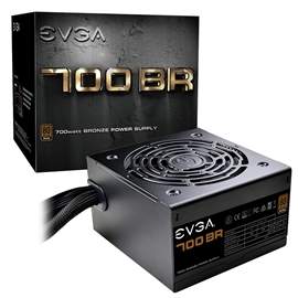 eVGA PS 100-BR-0700-K1 700 BR 700W 80+BRONZE 12V PCIE 120mm Long SleeveBearing