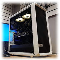 FD Meshify C Tempered Glass White